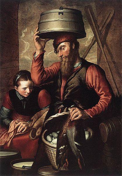 Pieter Aertsen Vendor of Fowl France oil painting art